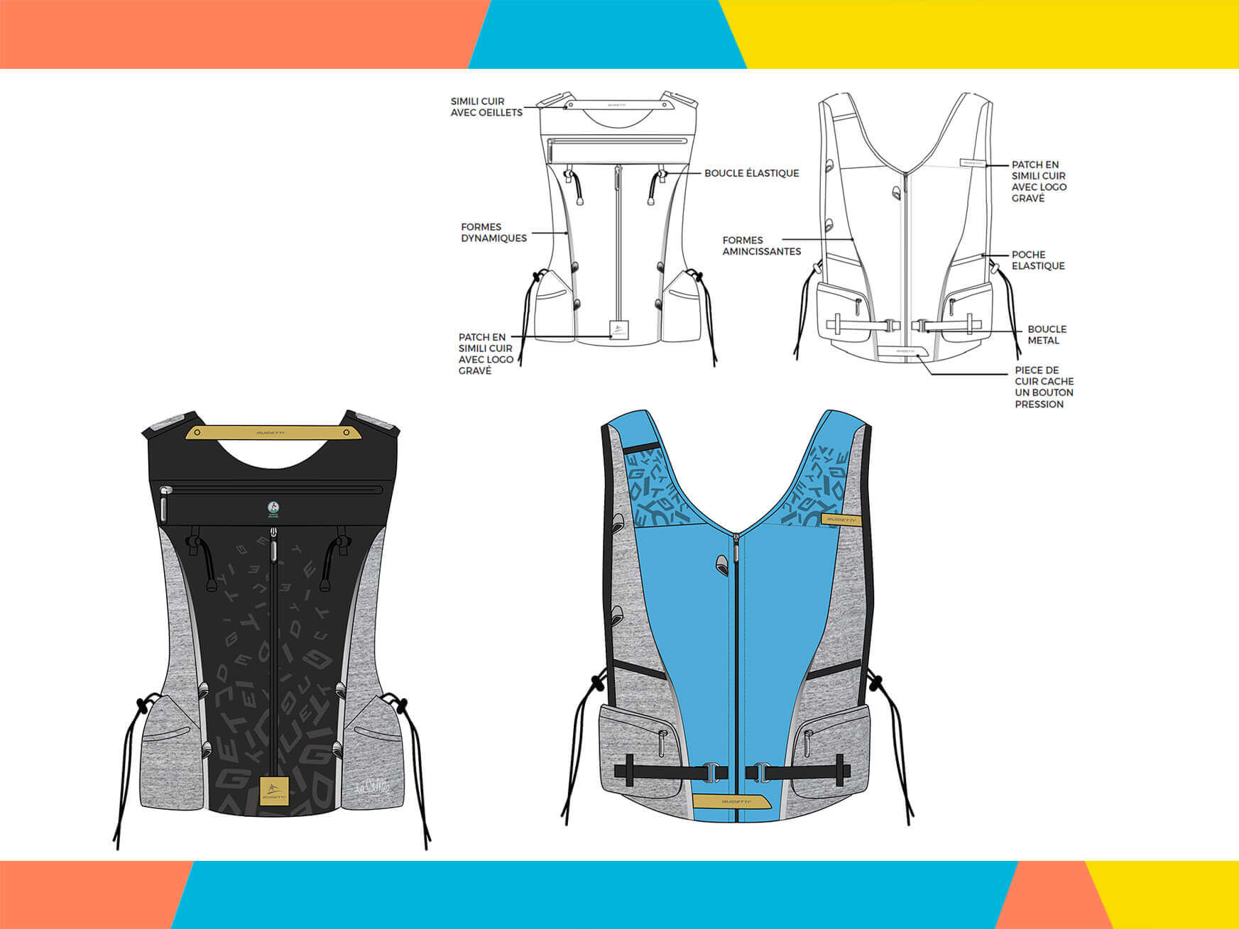 étude des formes gilet de marche nordique étude des formes gilet de marche nordique