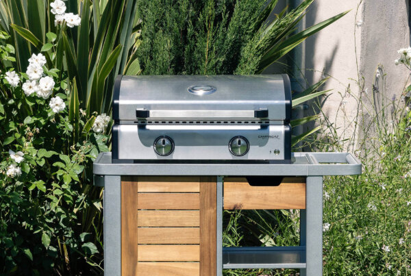 Design de produit de terrasse, plancha de cuisson pour Campingaz