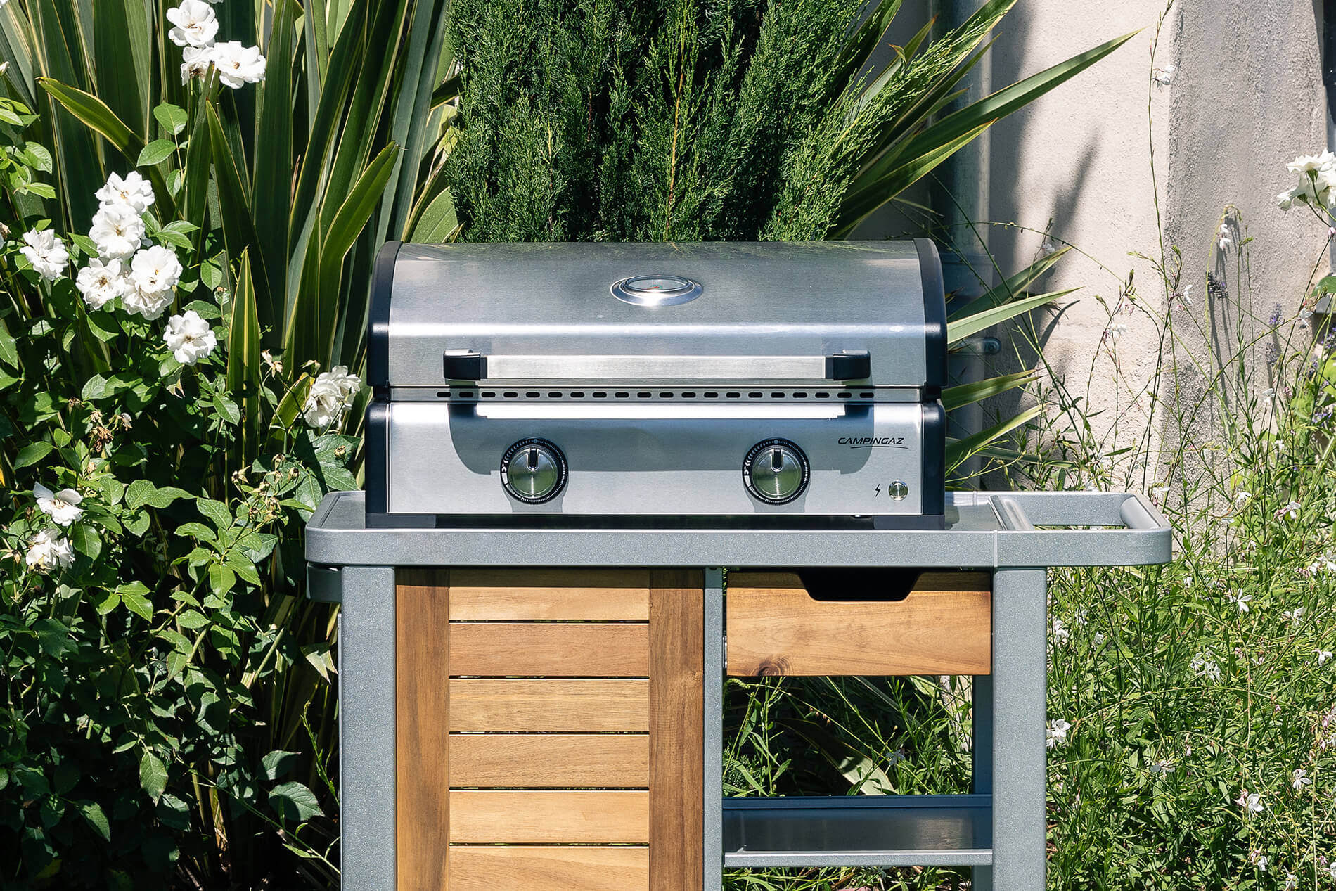 Design de produit de terrasse, plancha de cuisson pour Campingaz